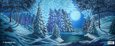 Snow Forest w/Moon